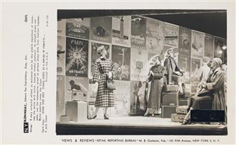 (WINDOW DISPLAYS) A large group of approximately 190 photographs of window displays from various American department stores, most from